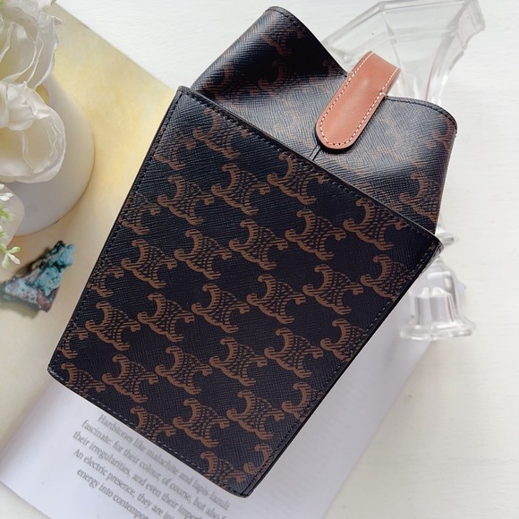 Celine Burnt Triomphe Canvas Strap Box Bag - Picture 2 of 8